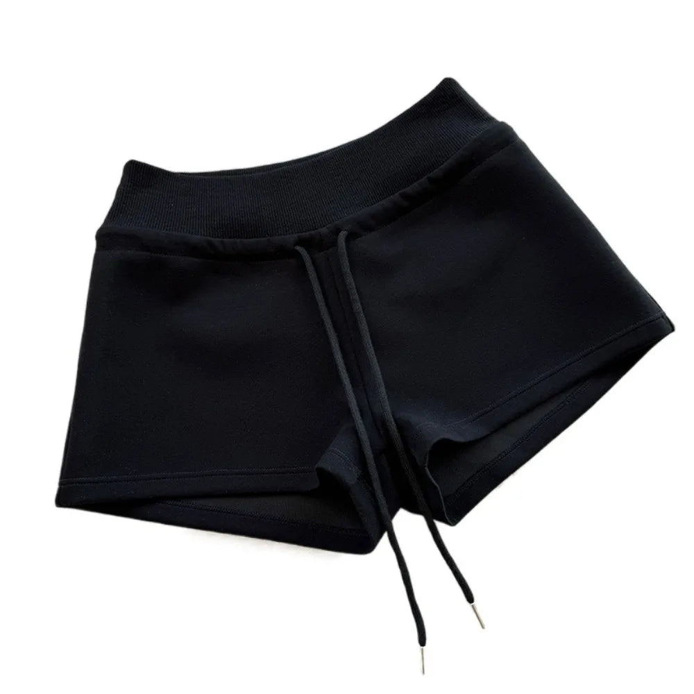 Drawstring High Waist Shorts Pajamas Pants Slim Fit Hot Woman Short Pants Trousers American Style Summer Casual Shorts Office - Chrissy's Eye