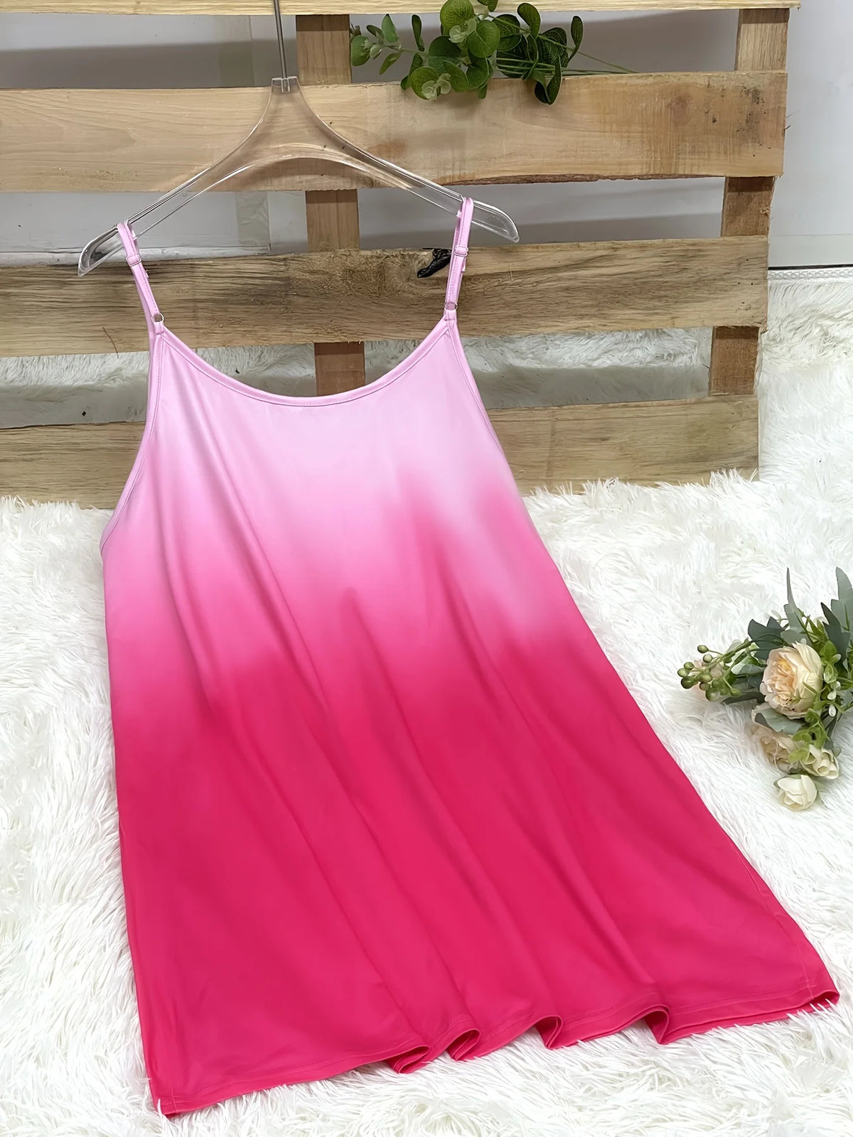 Plus Size Women's Gradient Sleeveless Tank Top Flowy Casual Summer Blouse with Scoop Neckline Perfect for Daily Wear - Chrissy's Eye