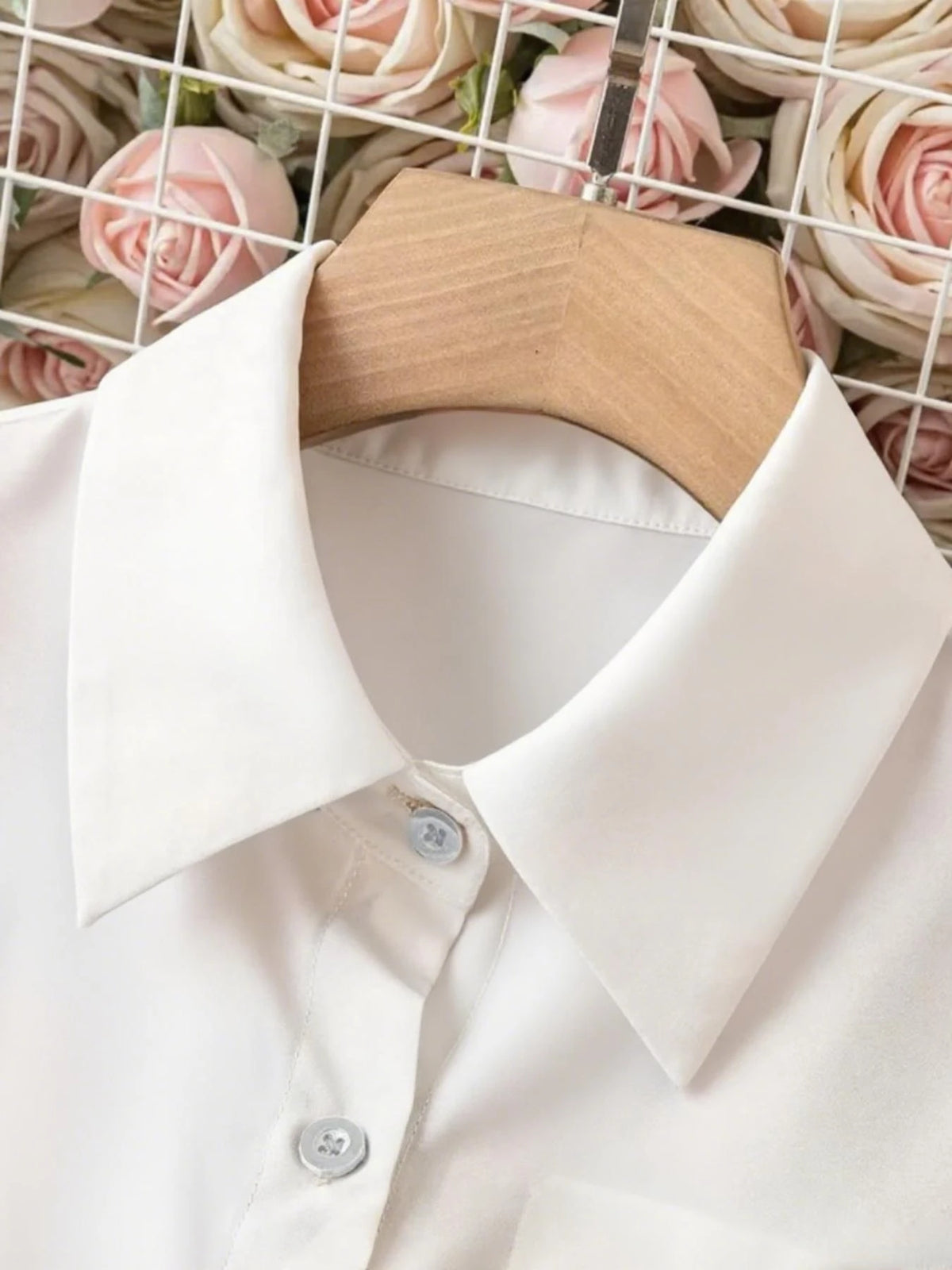 French High-End Style Plus-Size Casual Shirt | Loose Laid-Back, Silk-Like Lapel Long-Sleeve Blouse - Chrissy's Eye
