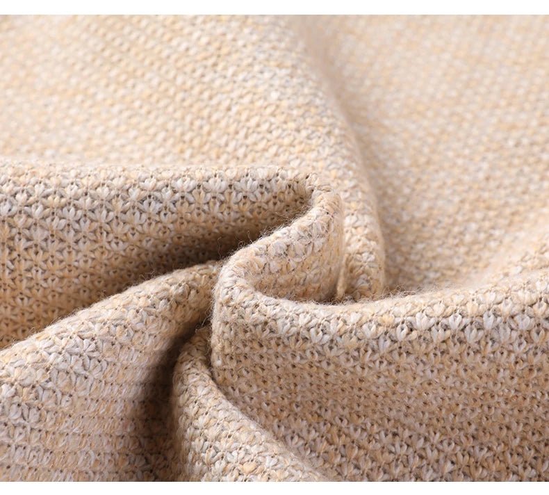 Men's Stand-up Collar Knit Sweater Autumn Winter New Cardigan Tops Korean Slim Solid Color Sweatercoat Jacket - Chrissy's Eye