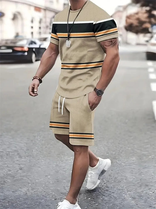 Men's short-sleeved T-shirt & shorts two-piece outfit by Chrissy'seye