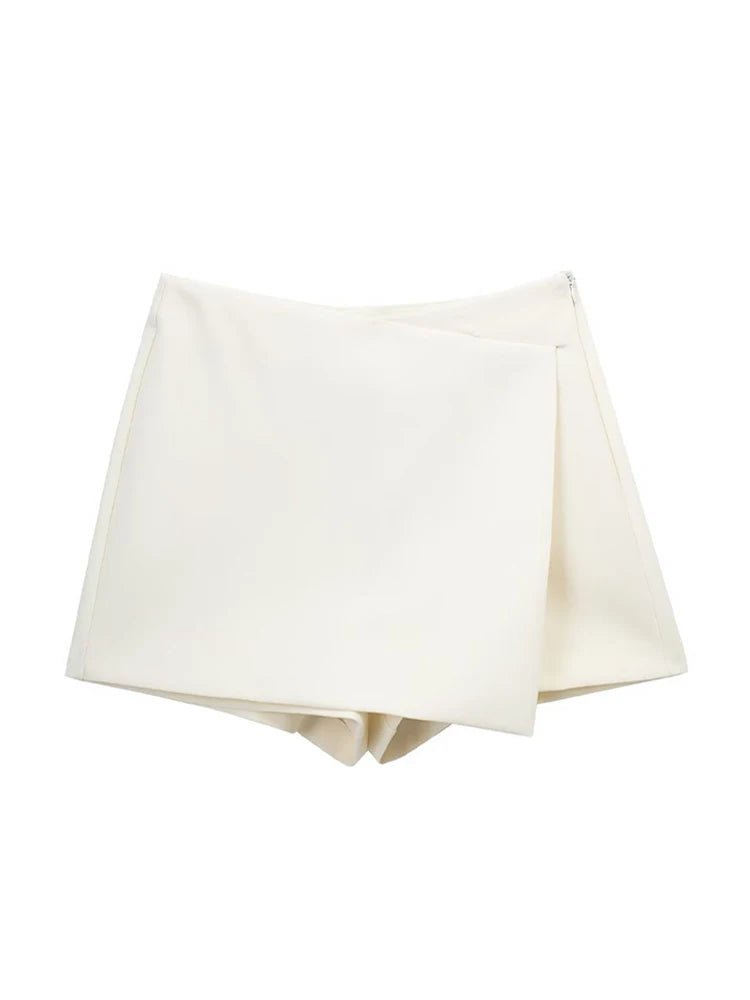 Women's Fashion Shorts, Skirts, High Waist Side Zipper Female - Chrissy's Eye