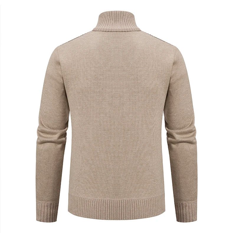 2023 autumn and winter new cashmere padded warm casual men's knitted sweater coat - Chrissy's Eye