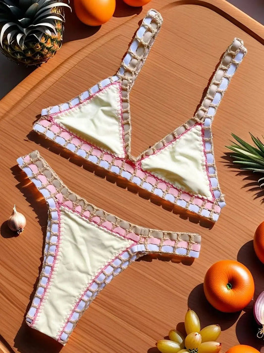 Black Crochet Bikini 2026 Sexy Women Swimsuit Female Swimwear Micro Bikini Set Bandeau Swimming Suit Beachwear Brazilian Biquini - Chrissy's Eye