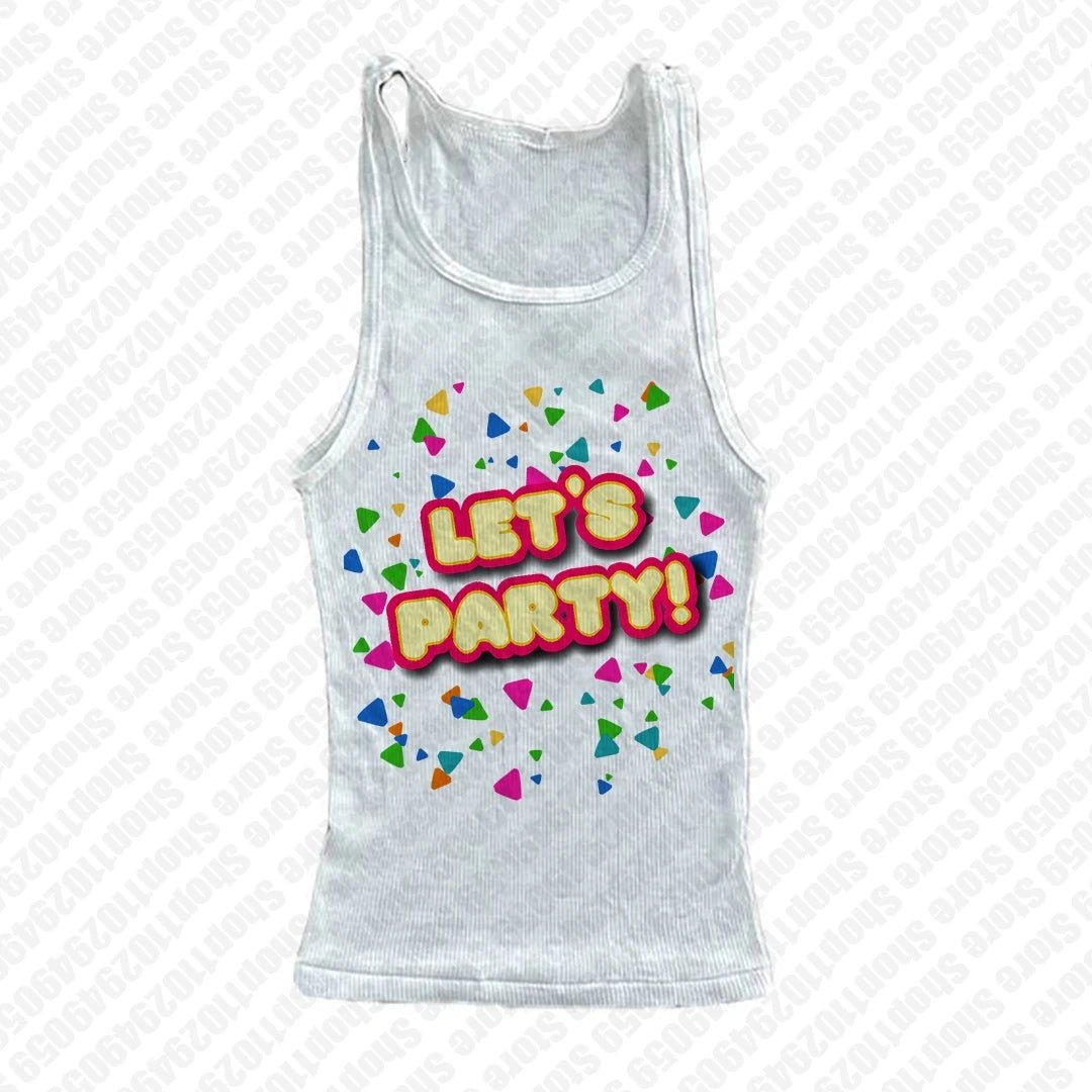 Harajuku 2000s Y2K Tank Tops Sexy Women Summer Camis Sleeveless Printed Tights Vest Femme Streetwear Graphic Punk Y2k Emo Girls - Chrissy's Eye