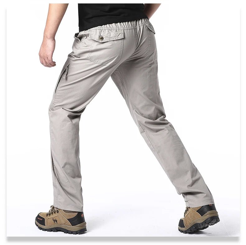 High Quality Men's Cotton Cargo Pants Casual Multiple Pocket Tacitcal Pants Spring Autumn Outdoor Camping Hiking Work Pants - Chrissy's Eye