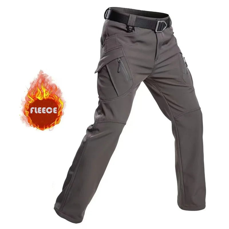 Tactical Military Men Winter Autumn Fleece Waterproof Cargo Pants Hiking Camping Softshell Climbing Casual Warm Combat Trousers - Chrissy's Eye