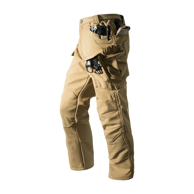 Tactical Military Men Winter Autumn Fleece Waterproof Cargo Pants Hiking Camping Softshell Climbing Casual Warm Combat Trousers - Chrissy's Eye