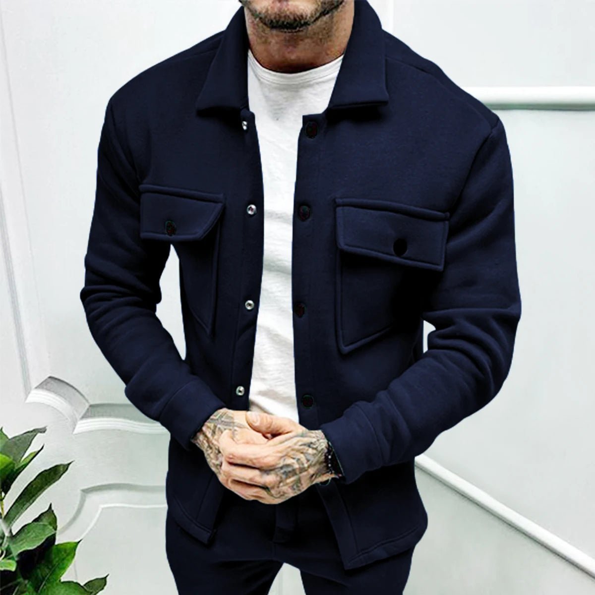 2024 Cross Border Winter New Men's Fleece Jacket Fashion Casual Jacket - Chrissy's Eye