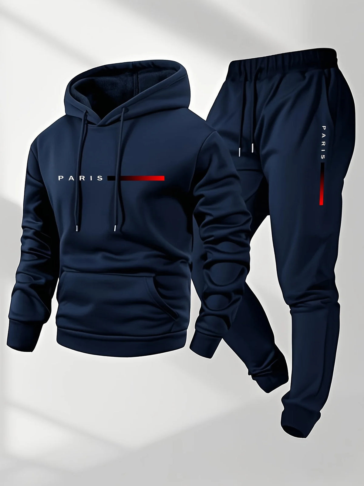 2025 letter printed sportswear set men's hooded sweatshirt long pants set spring and autumn winter warm suit - Chrissy's Eye