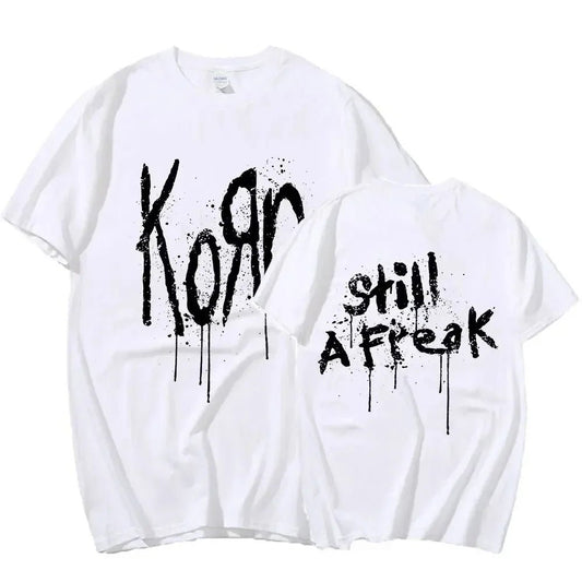 Korn Music Concert Rock Band WORLD TOUR Men Women Hip Hop Tee Short Sleeve Tshirt Summer Oversized T-shirts Tops - Chrissy's Eye