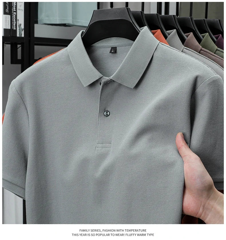 Men's 100% Cotton Polo Shirt -Breathable, 19 Colors, Silk-Like Finish - Chrissy's Eye