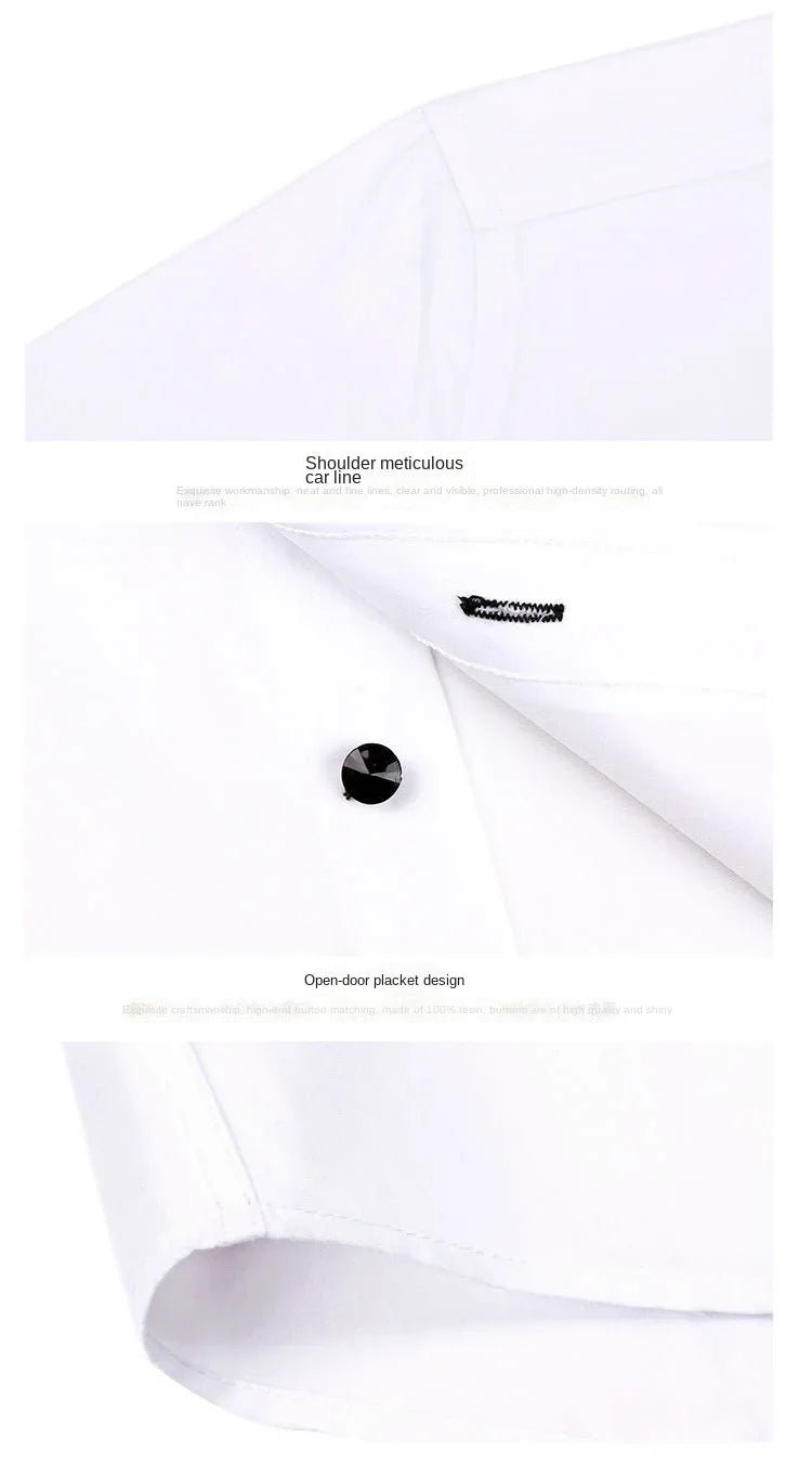 Dress Shirt for Men Button-down Collared Formal Business Long Sleeve Casual Fashion Slim Fit - Chrissy's Eye