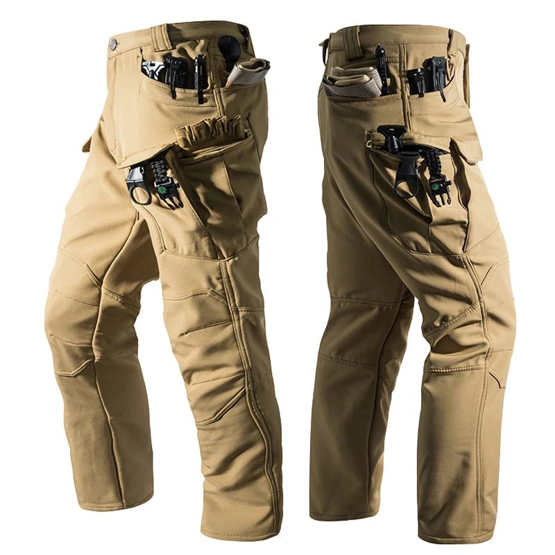 Tactical Military Men Winter Autumn Fleece Waterproof Cargo Pants Hiking Camping Softshell Climbing Casual Warm Combat Trousers - Chrissy's Eye