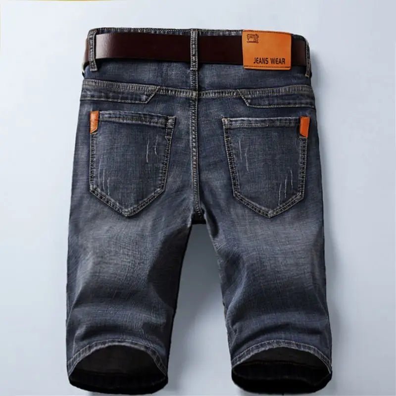 Summer Shorts Jeans Men Denim Pants Stretch Black Fashion Design Men's Jeans Slim Straight Male Short Jeans - Chrissy's Eye