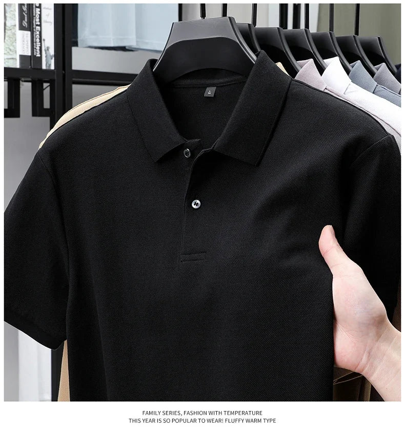 Men's 100% Cotton Polo Shirt -Breathable, 19 Colors, Silk-Like Finish - Chrissy's Eye