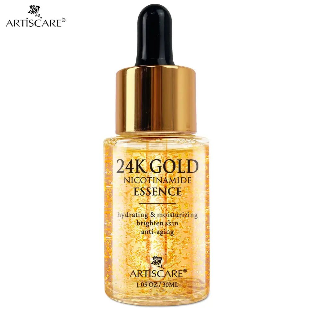 ARTISCARE Gold Niacinamide Face Essence 30mL for Dry Skin Moisturizing Hyaluronic Acid Serum - Chrissy's Eye