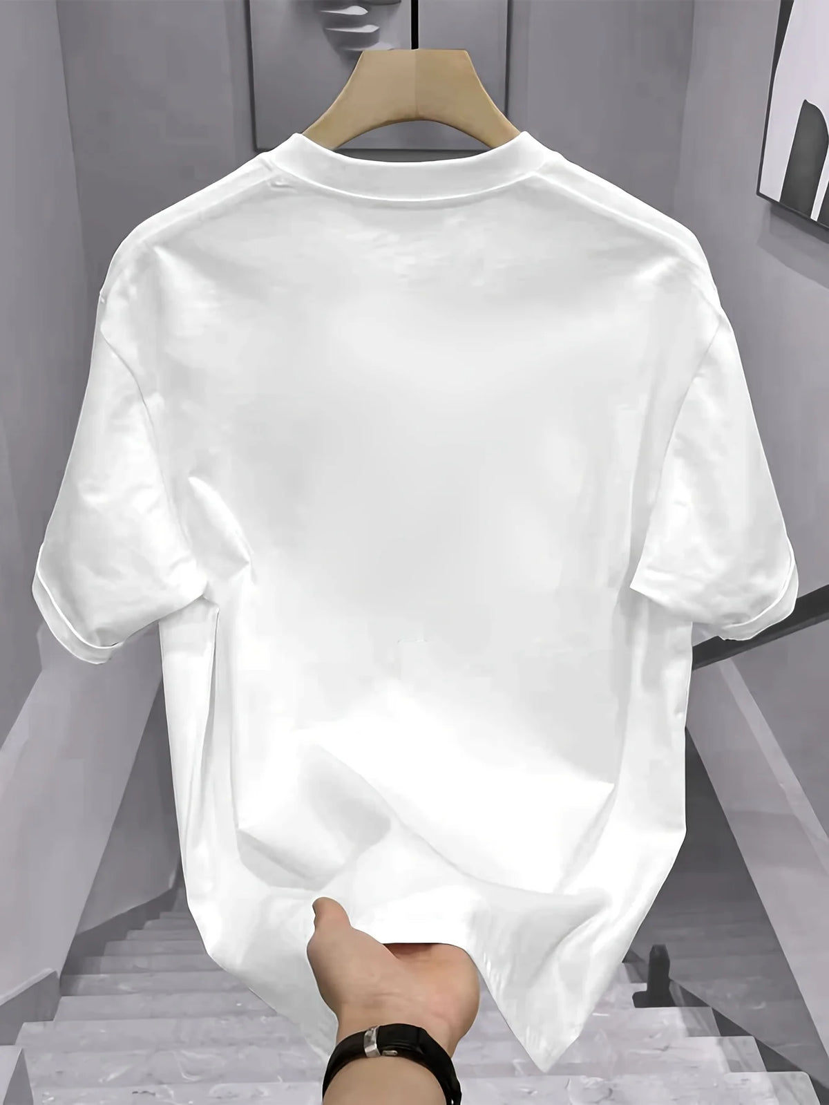 Summer Best Selling Men's 100% Cotton T Shirt Loose Fit Casual Round Neck Short Sleeved T Shirt with Printed Pattern - Chrissy's Eye