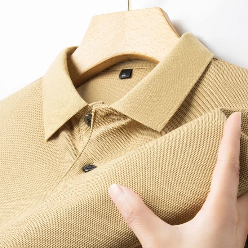 Men's 100% Cotton Polo Shirt -Breathable, 19 Colors, Silk-Like Finish - Chrissy's Eye