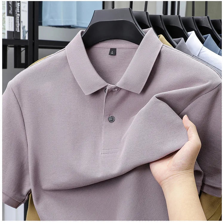 Men's 100% Cotton Polo Shirt -Breathable, 19 Colors, Silk-Like Finish - Chrissy's Eye