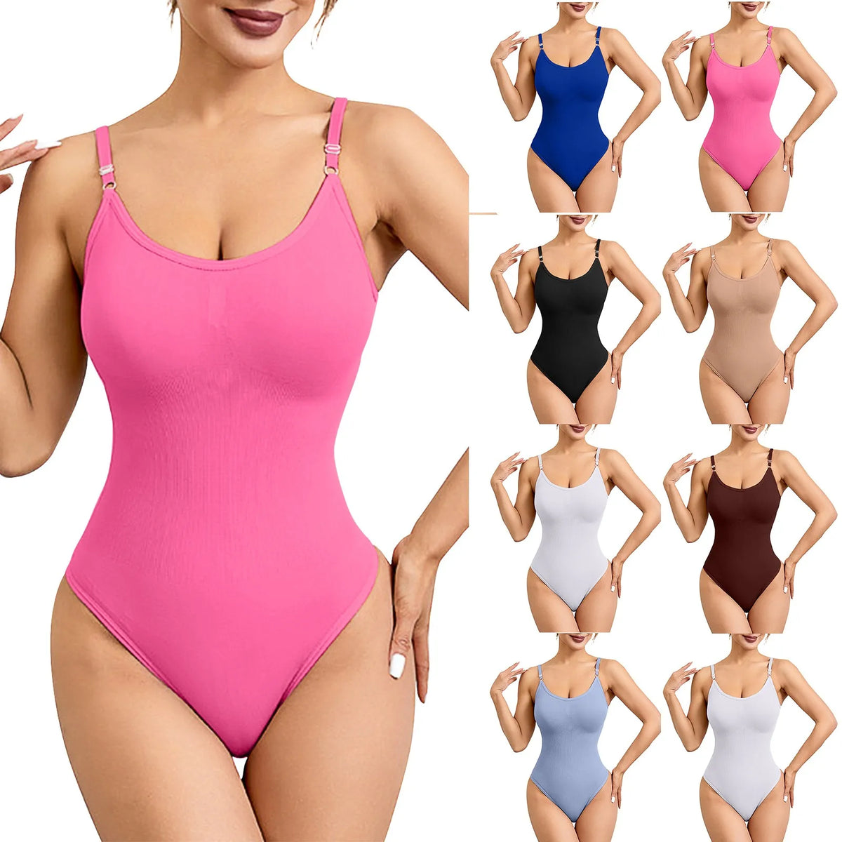 Classic Soft and Cozy Seamless Tight One-piece Swimming Clothes Female Basic Solid Color Adjustable Strap Thin Swimwear - Chrissy's Eye