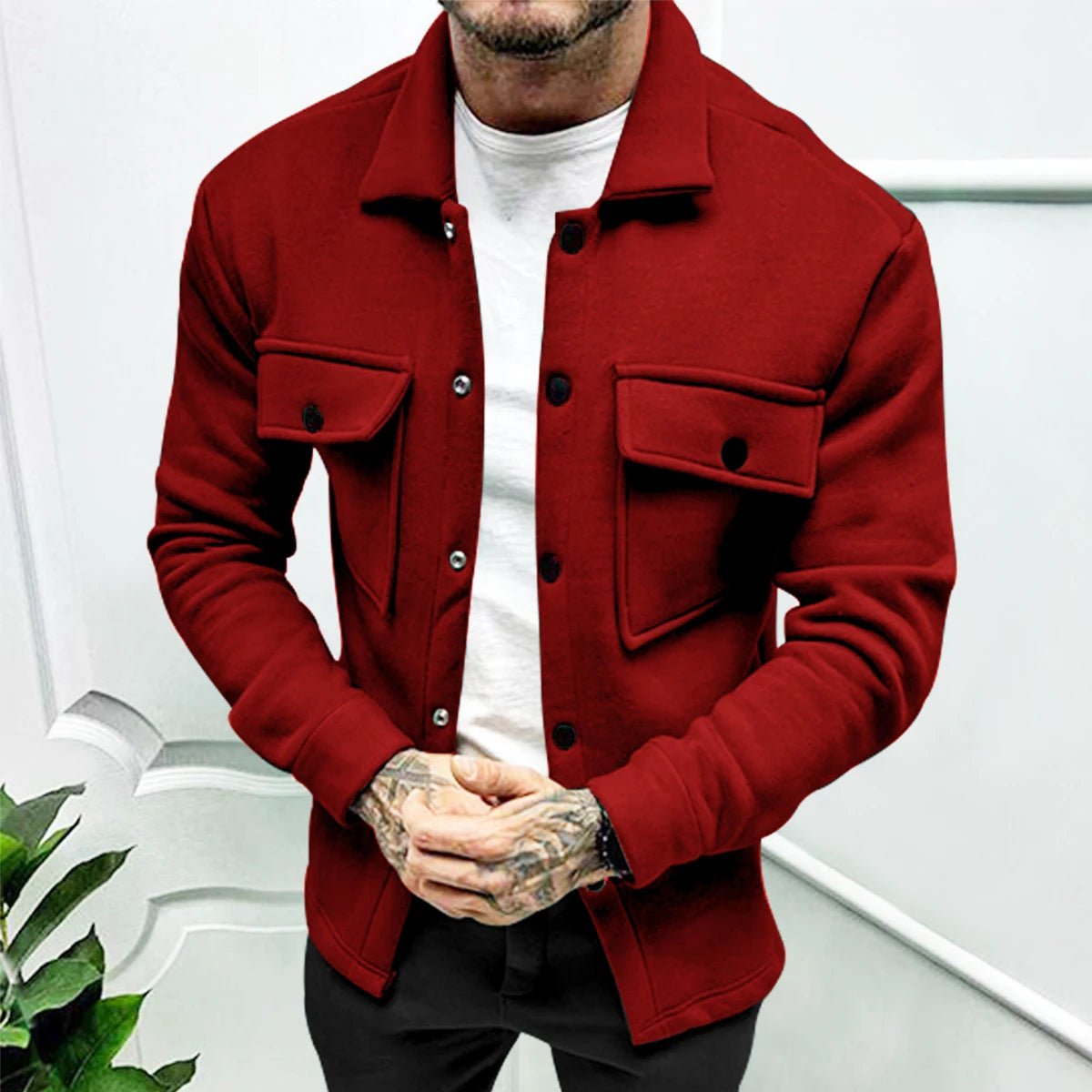 2024 Cross Border Winter New Men's Fleece Jacket Fashion Casual Jacket - Chrissy's Eye