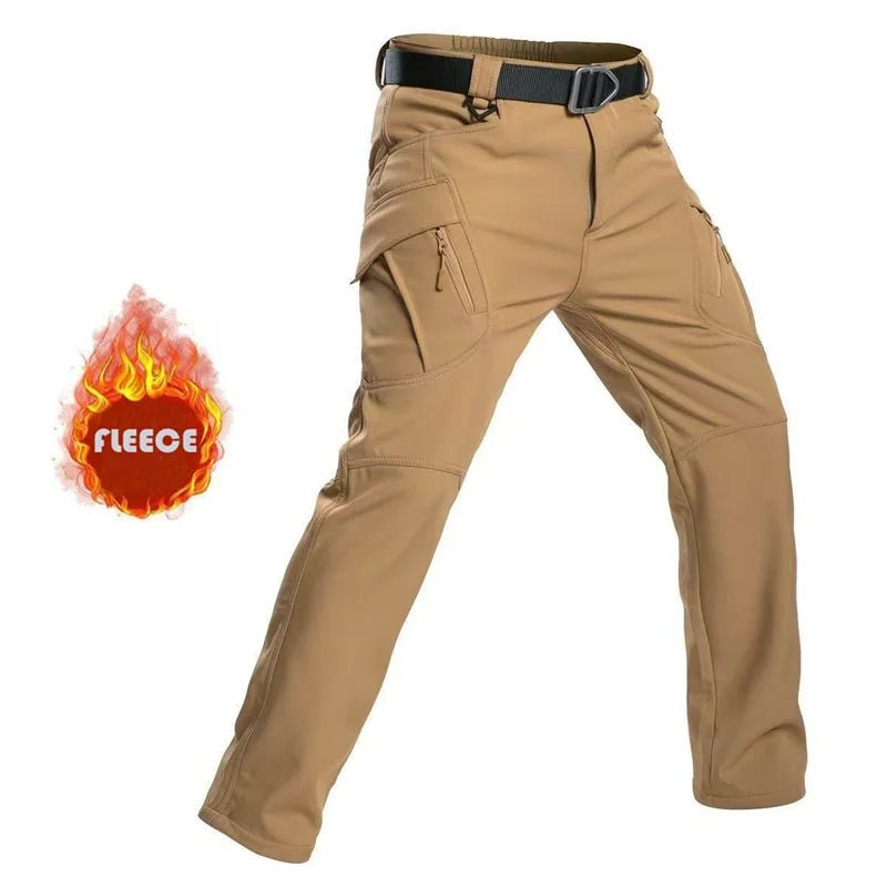 Tactical Military Men Winter Autumn Fleece Waterproof Cargo Pants Hiking Camping Softshell Climbing Casual Warm Combat Trousers - Chrissy's Eye