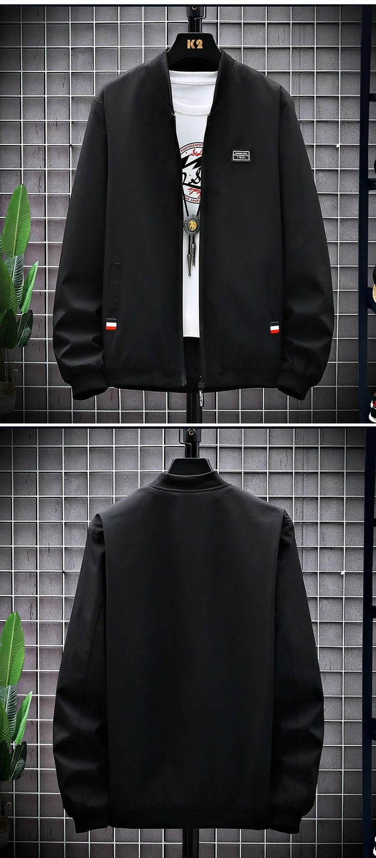 Man Leisure Jacket New Spring Autumn Solid Color And Comfortable Zipper Style Fashion Windproof Jacket - Chrissy's Eye