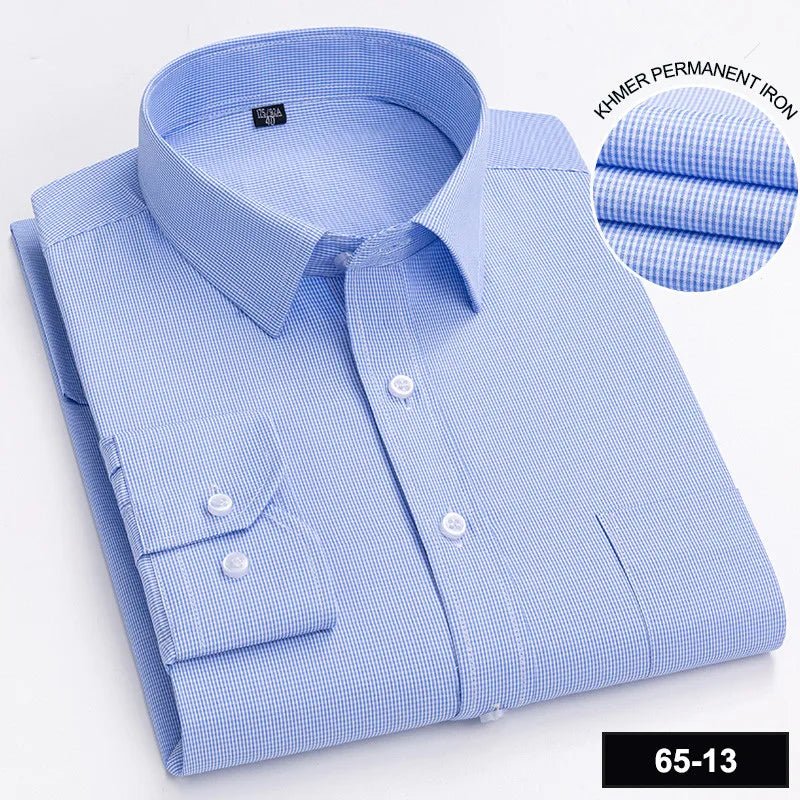 Men's Long Sleeve Shirt High-quality Fashion Casual Print Plaid Stripe Single Pocket - Chrissy's Eye
