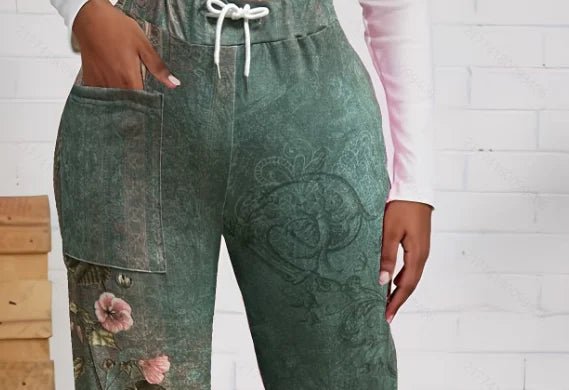 Plus Size New Autumn And Winter Women's Pull-Out Pants From Europe And America - Chrissy's Eye