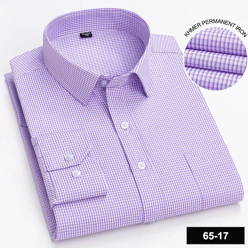 Men's Long Sleeve Shirt High-quality Fashion Casual Print Plaid Stripe Single Pocket - Chrissy's Eye
