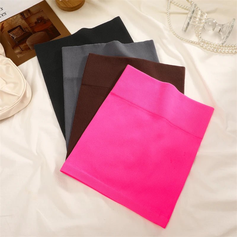 Women's Waist Mini Slim Skirt, Pencil Skirt, Solid Color Soft Stretchy Short SkiRT - Chrissy's Eye