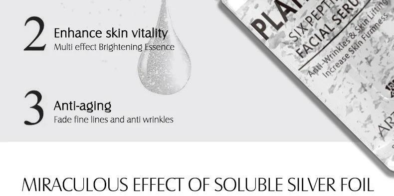 ARTISCARE Nicotinamide + Platinum + 24k Gold Six Peptides Serum 3pcs Moisturizing Smoothing Essence for Face Care - Chrissy's Eye