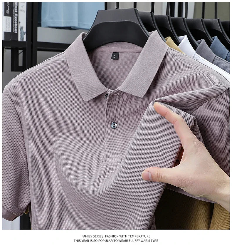 Men's 100% Cotton Polo Shirt -Breathable, 19 Colors, Silk-Like Finish - Chrissy's Eye