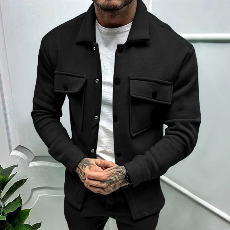 2024 Cross Border Winter New Men's Fleece Jacket Fashion Casual Jacket - Chrissy's Eye