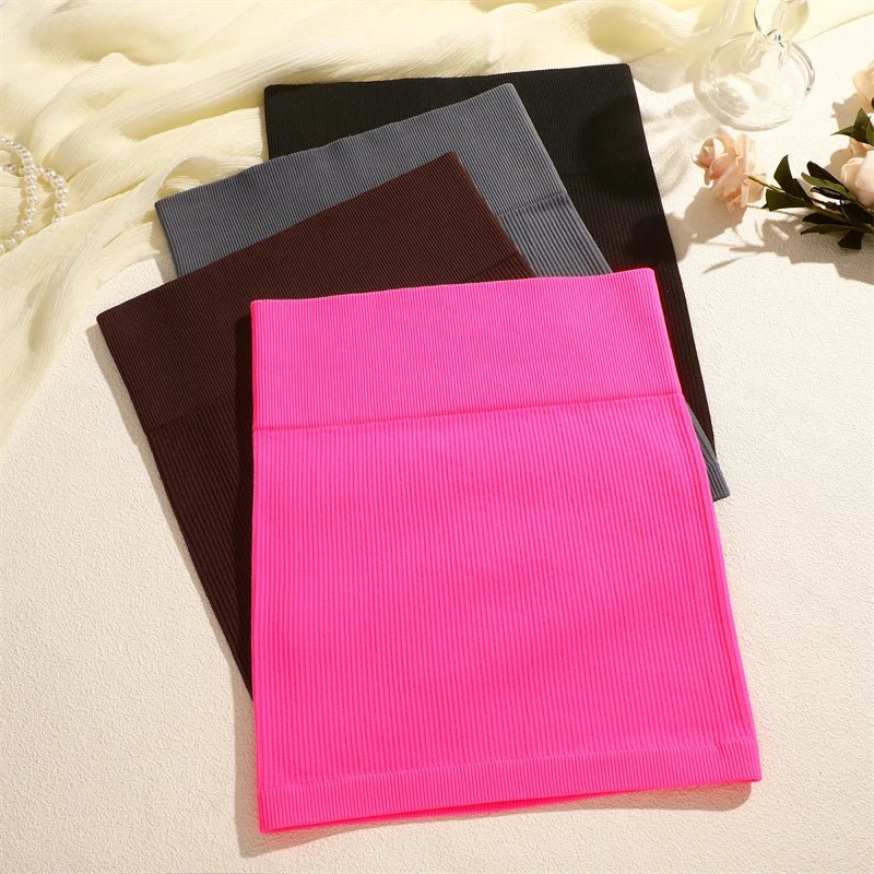 Women's Waist Mini Slim Skirt, Pencil Skirt, Solid Color Soft Stretchy Short SkiRT - Chrissy's Eye