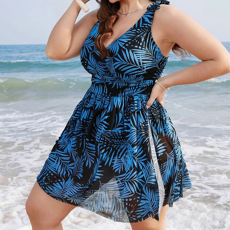 Plus Size High Waist Bikini Women's Push Up plus Swimsuit. Summer Tummy Control Swimwear Bikini Sets - Chrissy's Eye