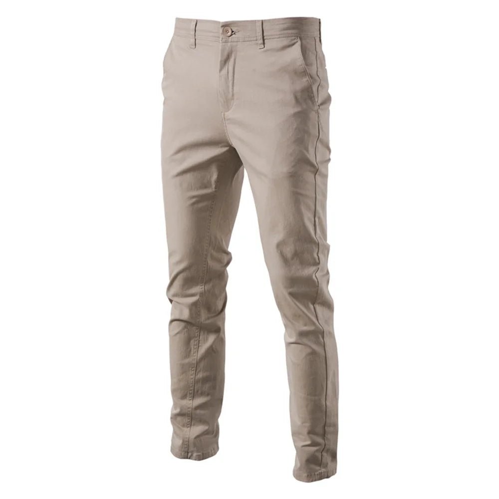 AIOPESON Casual Cotton Men Trousers Solid Color Slim Fit Men's Pants New Spring Autumn High Quality Classic Business Pants Men - Chrissy's Eye