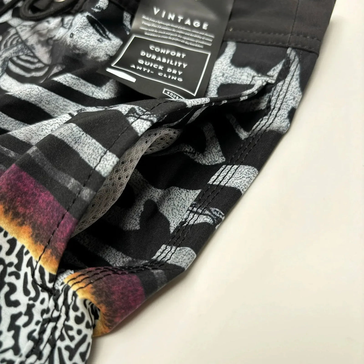 Men's Surf Swim Trunks Lightweight, Bermuda, Quick Dry, Printed Boardshorts - Chrissy's Eye