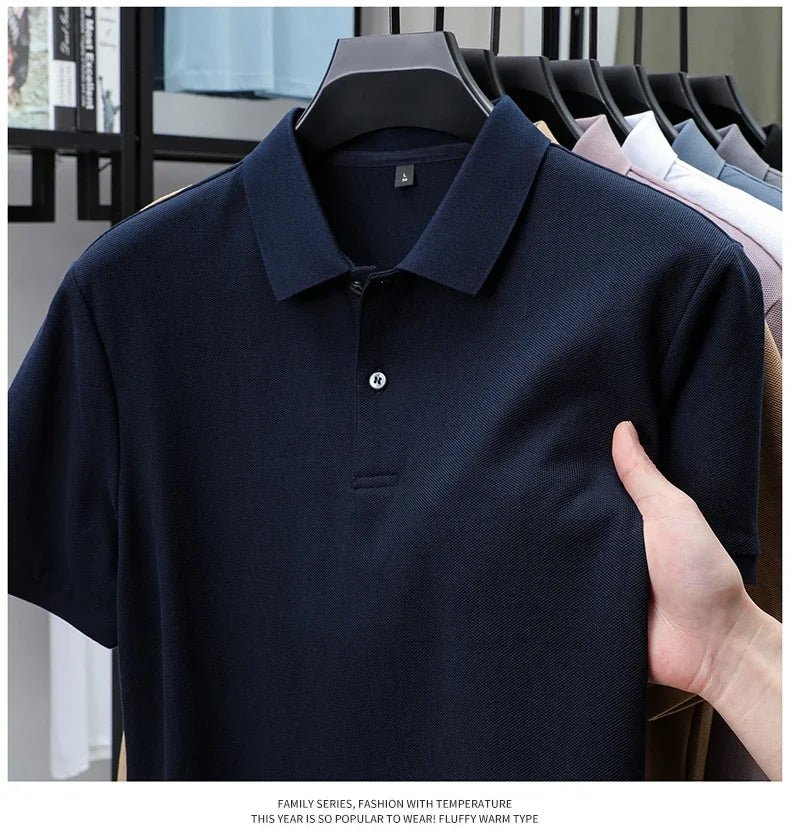 Men's 100% Cotton Polo Shirt -Breathable, 19 Colors, Silk-Like Finish - Chrissy's Eye