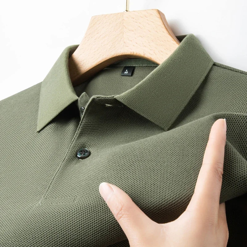 Men's 100% Cotton Polo Shirt -Breathable, 19 Colors, Silk-Like Finish - Chrissy's Eye
