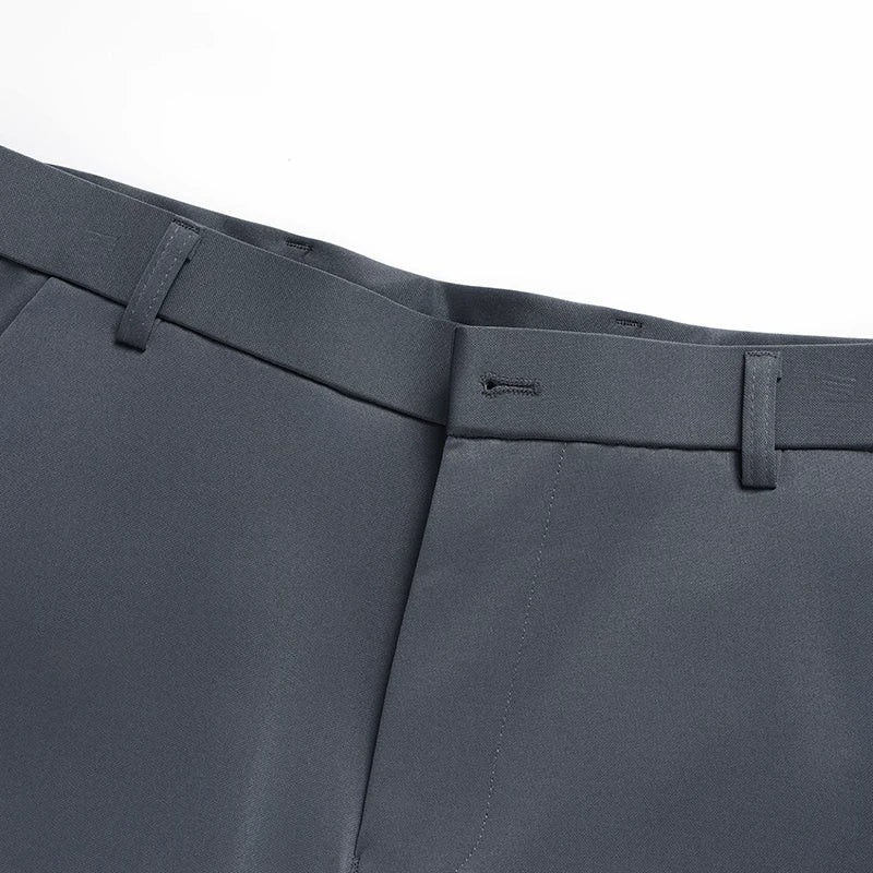 29-42 Men's Summer Pants Thin Straight Stretch Casual Pants with No Trace No Ironing Fabric Silky and Cool Feeling - Chrissy's Eye